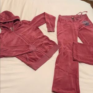 Classic Juicy Couture tracksuit top + bottom